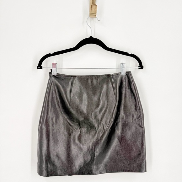 Aritzia Black Wrap Mini Skirt Cocktail - Picture 4 of 5